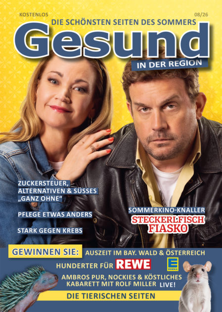 Person blättert in einem Gesundheitsmagazin